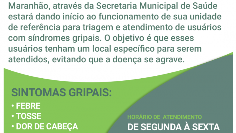 Centro de Referência para Síndromes Gripais em Alto Alegre do Maranhão