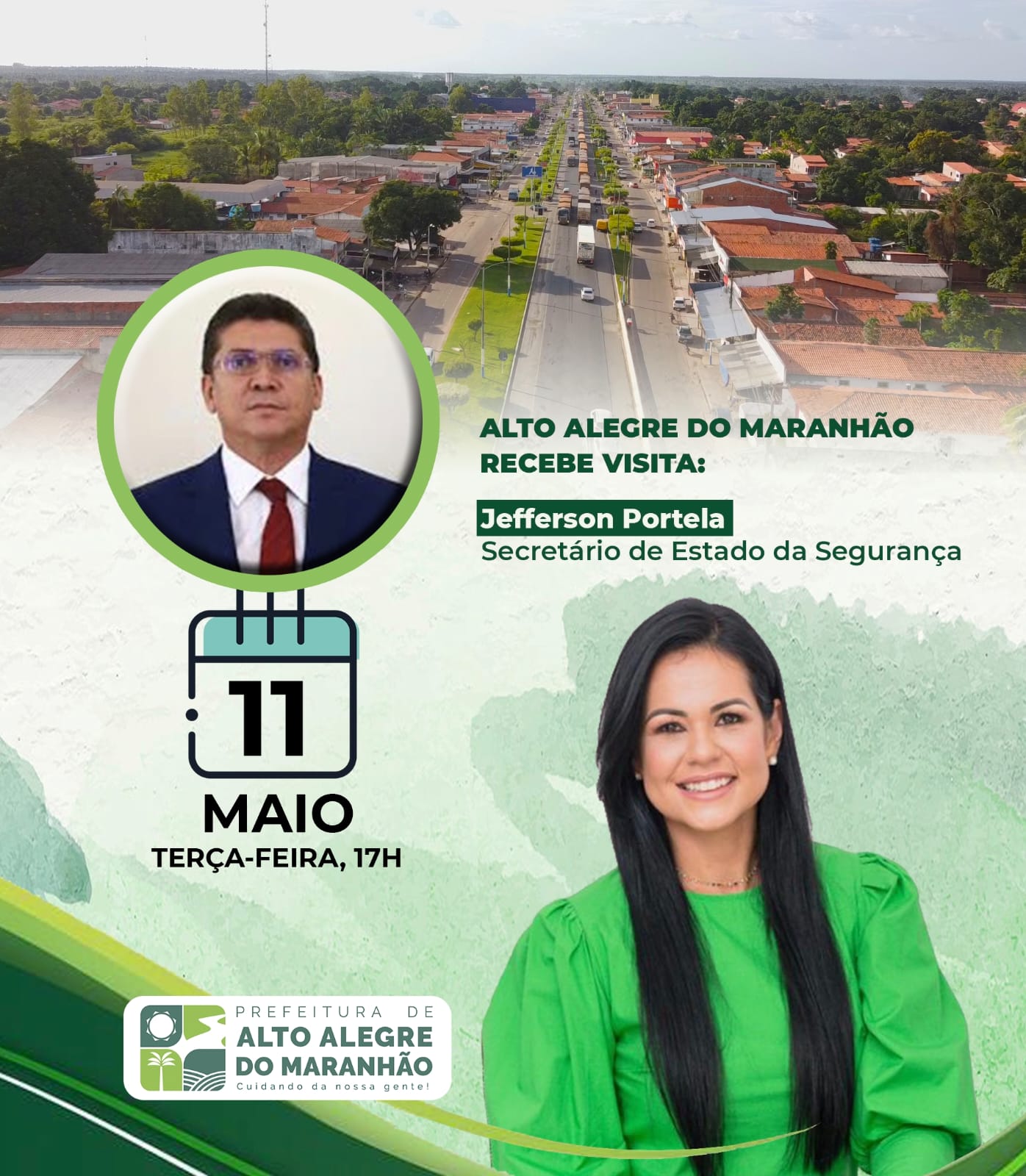 CONFIRMADO! Alto Alegre do Maranhão receberá visita do Secretário de Estado de Segurança Pública do Maranhão Jefferson Portela