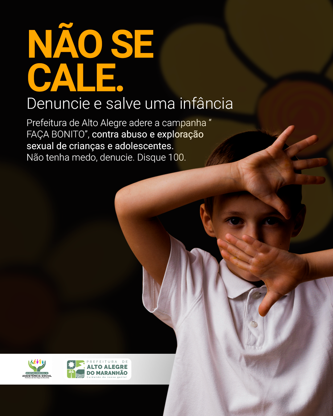 “Faça Bonito” é uma campanha contra o abuso sexual em crianças e adolescentes. Em Alto Alegre do Maranhão, órgãos competentes, estão preparando até o dia 18 de maio uma programação para conscientizar, proteger e denunciar.