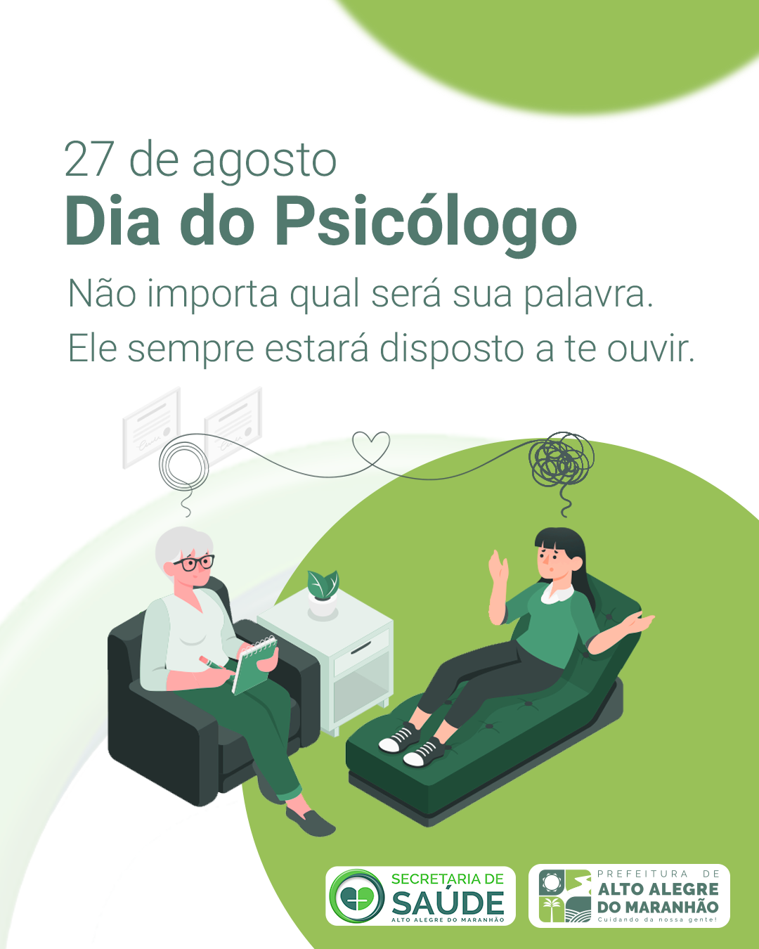 O Dia do Psicólogo é comemorado anualmente em 27 de agosto no Brasil