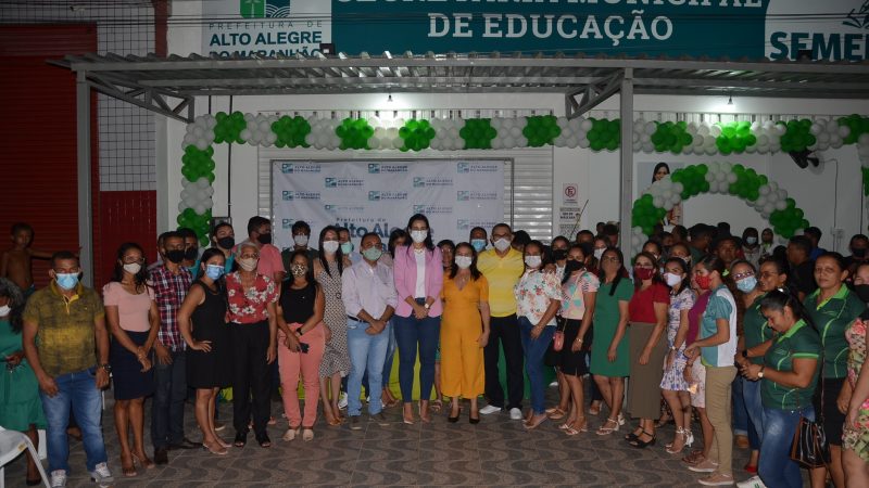 Festa de inauguração do novo prédio da SEMED marca uma nova era na história da educação altoalegrense.