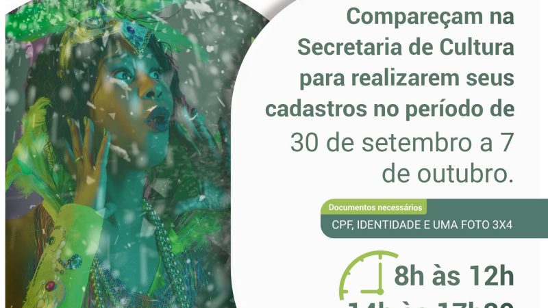 Começa hoje o cadastramento de donos dos blocos carnavalescos em Alto Alegre. Não deixe de levar a documentação necessária.