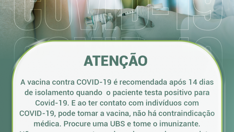 ATENÇÃO: Vacina contra covid-19