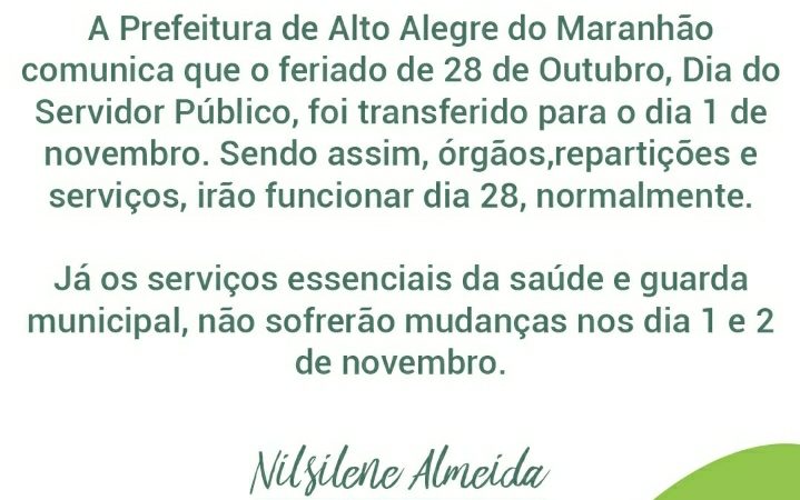 Comunicado!