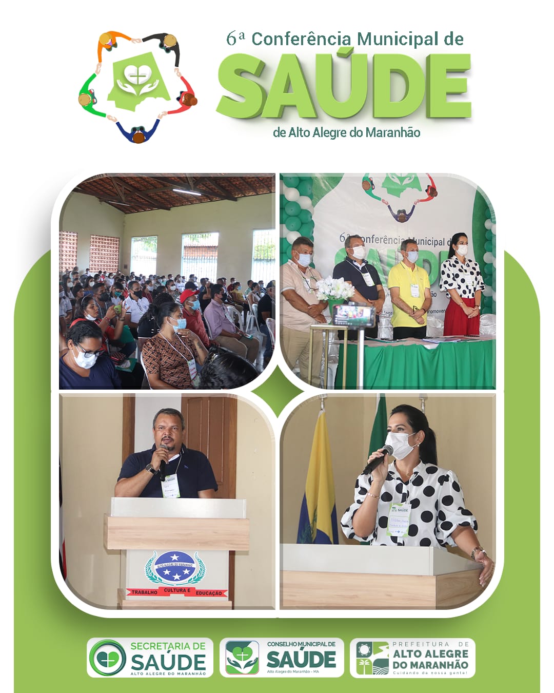 Prefeitura de Alto Alegre do Maranhão e Secretaria de Saúde realizam a 6ª Conferência de Saúde com o tema: Promovendo Saúde com o SUS.
