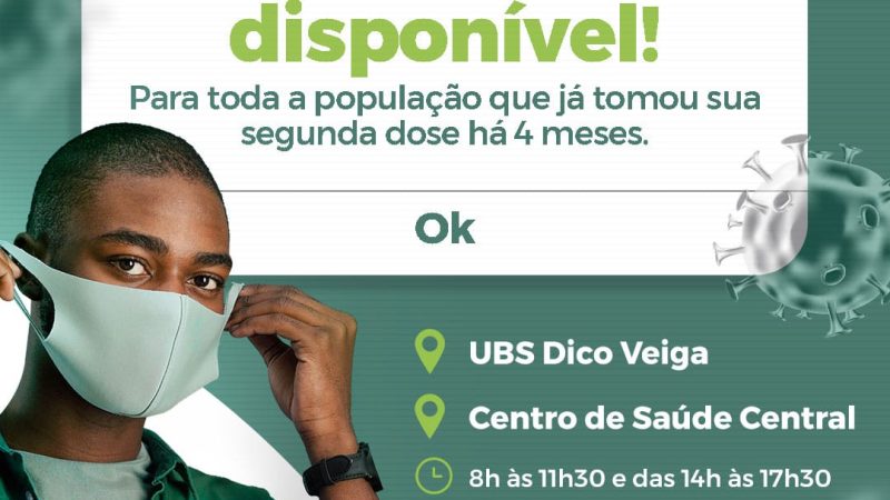 Reforço ! Procure as UBSs de Alto Alegre do Maranhão e tome a terceira dose, esse reforço da bem e protege.