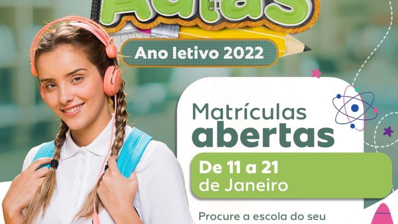 ATENÇÃO PAIS!! MATRÍCULAS ESCOLARES ABERTAS