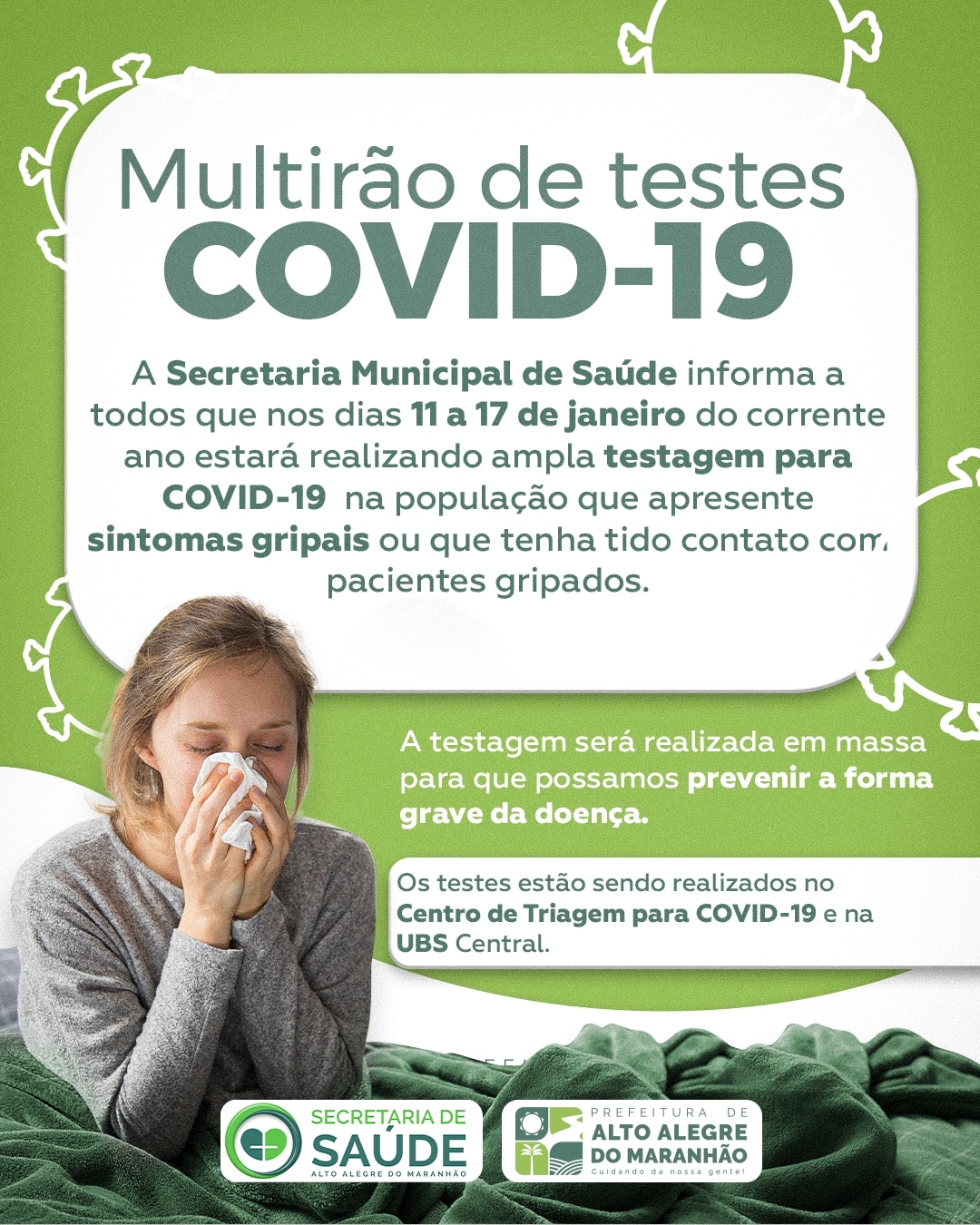 MULTIRÃO DE TESTES PARA COVID-19
