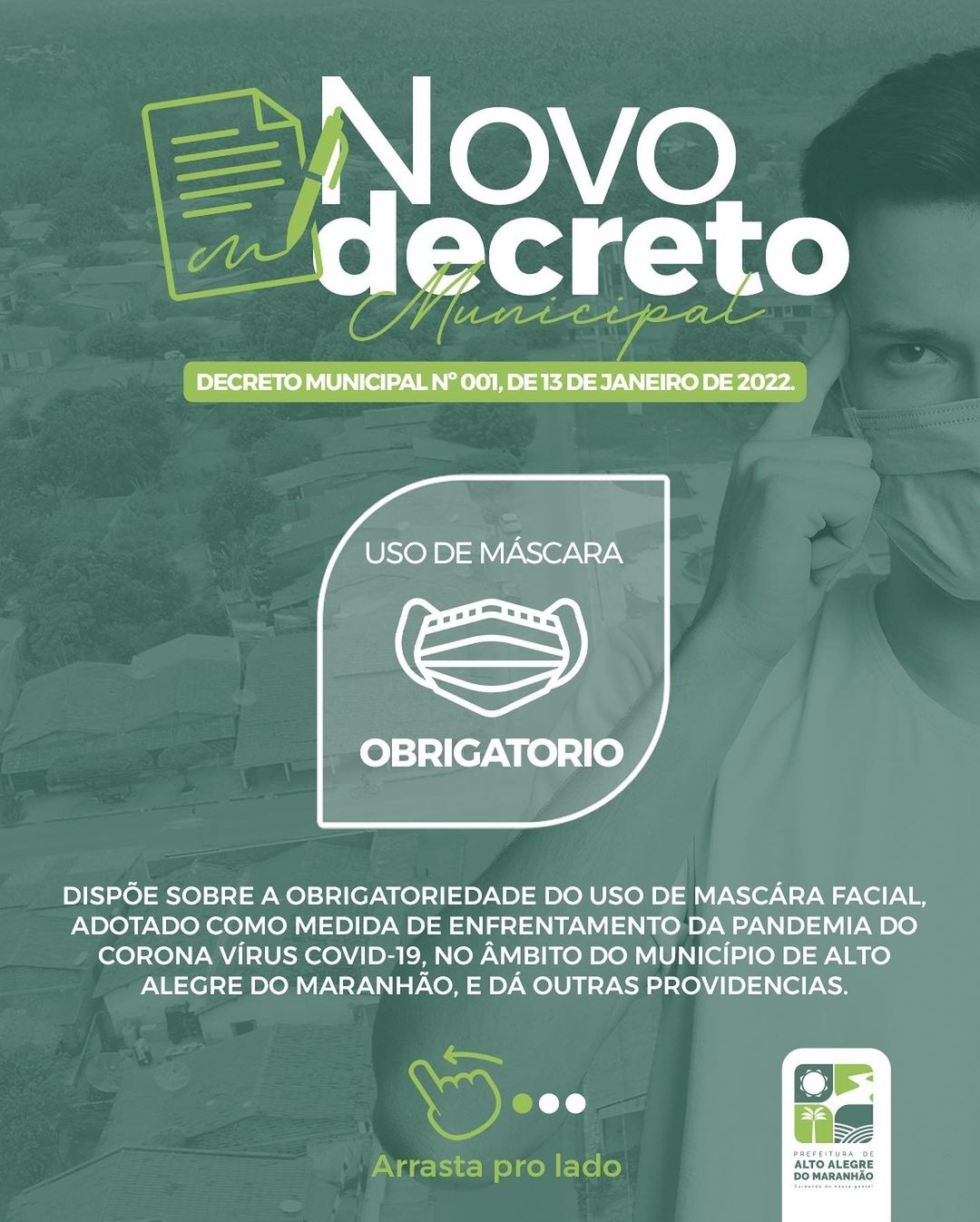 (COVID-19) PREFEITURA MUNICIPAL DE ALTO ALEGRE DO MARANHÃO LANÇA NOVO DECRETO