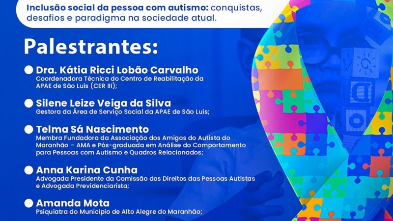 A Prefeitura de Alto Alegre do Maranhão convida a população para participar do II Seminário em comemoração ao mês de conscientização sobre o autismo