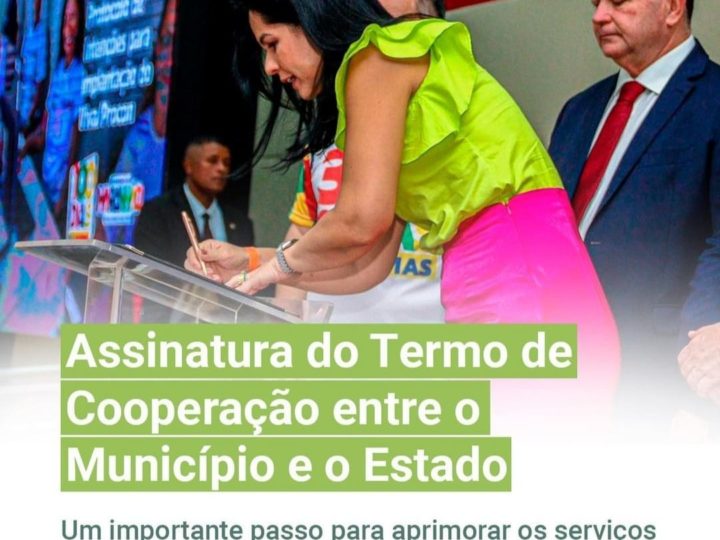 Prefeita Nilsilene e Governador Carlos Brandão assinam termo de cooperação para instalação do VIVA/PROCON em Alto Alegre do Maranhão.