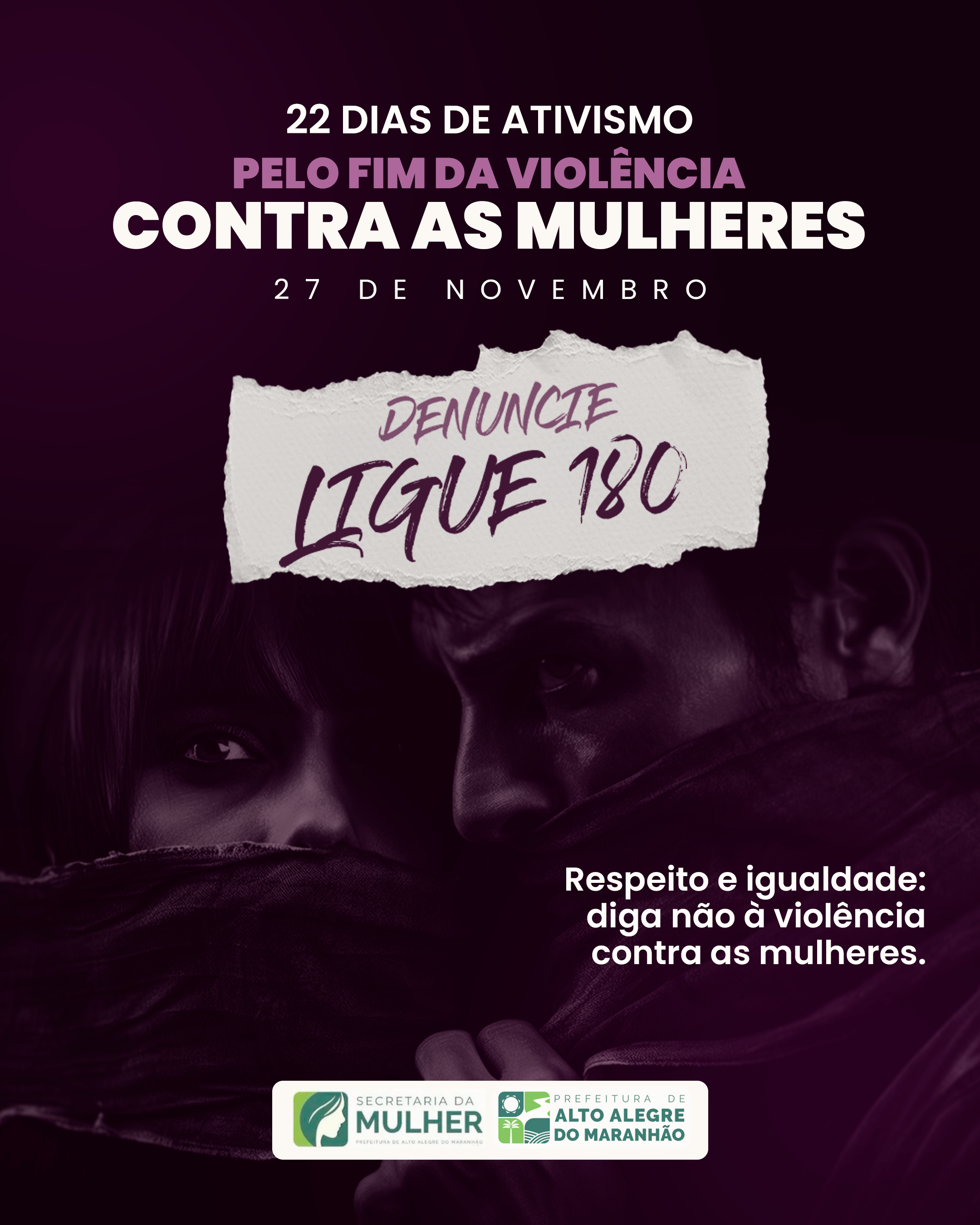 Diga não à violência contra meninas e mulheres!